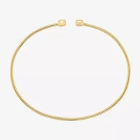 Limited Quantities! Womens Diamond Accent White Diamond 14K Gold Over Silver Cuff Bracelet