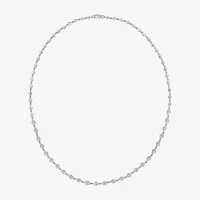 Limited Quantities! Womens White Diamond Sterling Silver 18 Inch Tennis Necklace