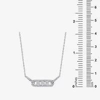 Limited Quantities! Womens 1/5 CT. Natural White Diamond Sterling Silver 18 Inch Pendant Necklace