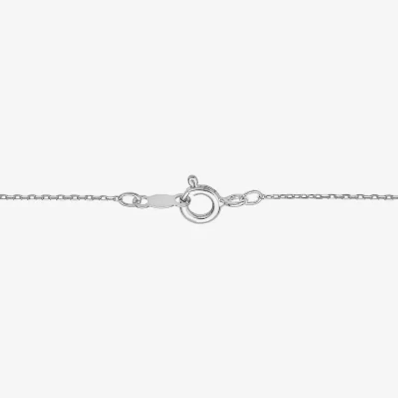 Limited Quantities! "Mama" Womens 1/3 CT. T.W. Natural White Diamond Sterling Silver Circle 18 Inch Pendant Necklace