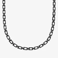 Midnight Black Limited Quantities! Mens Sterling Silver 22 Inch Chain Necklace