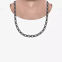 Midnight Black Limited Quantities! Mens Sterling Silver 22 Inch Chain Necklace