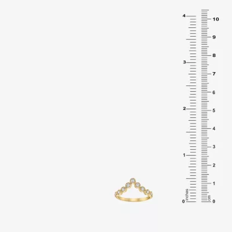 Limited Quantities! Womens 8.5MM 1/3 CT. T.W. Lab Grown White Diamond 14K Gold Over Silver Band