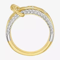 Limited Quantities! Womens 13MM 1/2 CT. T.W. Lab Grown White Diamond 10K Gold Over Silver Band