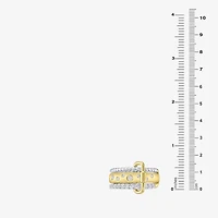 Limited Quantities! Womens 13MM 1/2 CT. T.W. Lab Grown White Diamond 10K Gold Over Silver Band