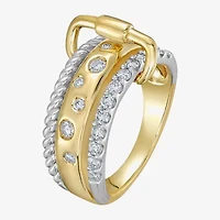 Limited Quantities! Womens 13MM 1/2 CT. T.W. Lab Grown White Diamond 10K Gold Over Silver Band