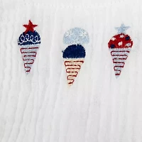 Baby Essentials Americana Girls Square Neck Sleeveless Bodysuit