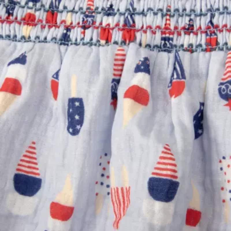 Baby Essentials Americana Girls Sleeveless Romper