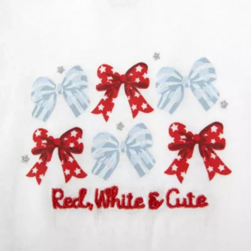 Baby Essentials Americana Girls 2-pc. Short Set