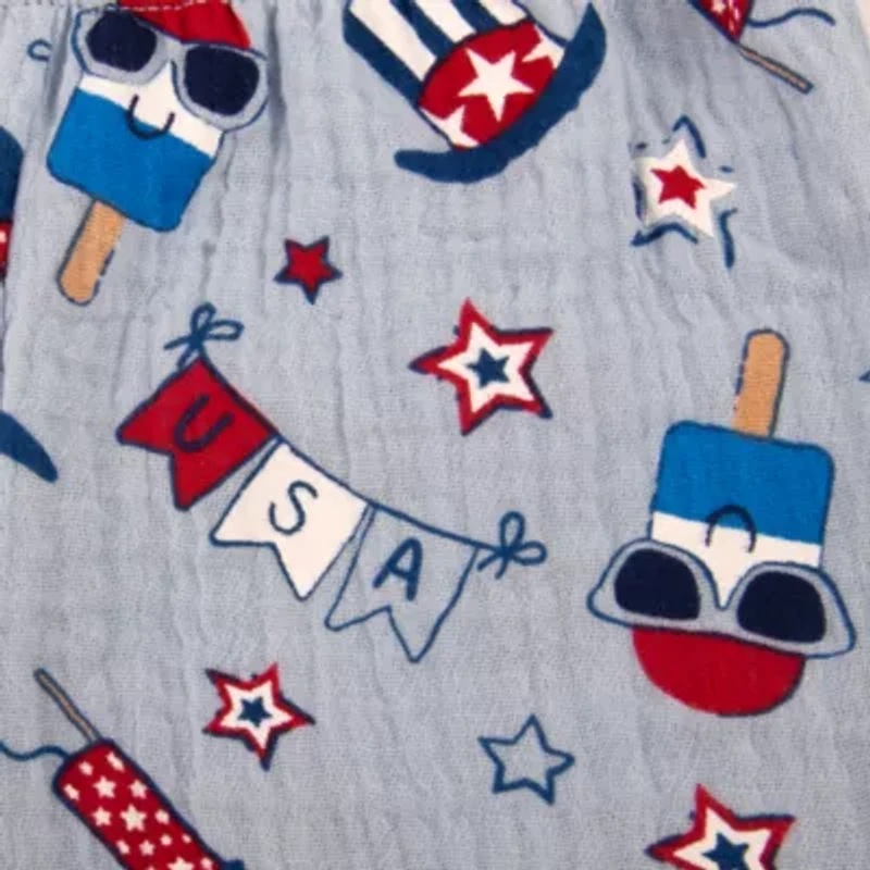 Baby Essentials Little Firecracker Boys 3-pc. Short Set