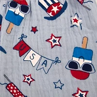 Baby Essentials Little Firecracker Boys 3-pc. Short Set