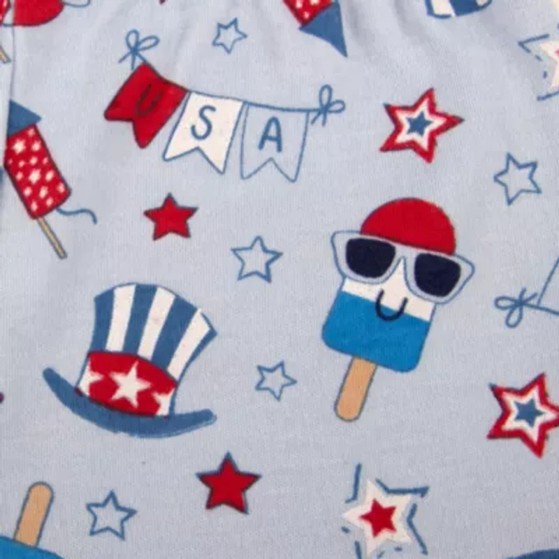 Baby Essentials Americana Boys 2-pc. Short Set