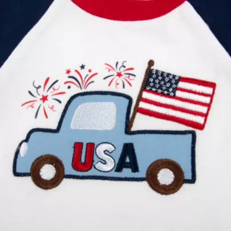 Baby Essentials Americana Boys 3-pc. Short Set