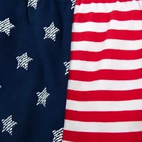 Baby Essentials Americana Boys 3-pc. Short Set