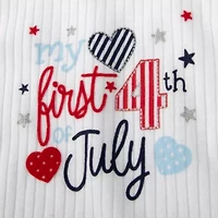 Baby Essentials First Fourth Of July Girls 2-pc. Short Set