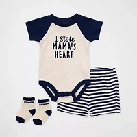 Baby Essentials Boys 3-pc. Short Set