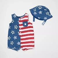 Baby Essentials Americana Boys Sleeveless Romper