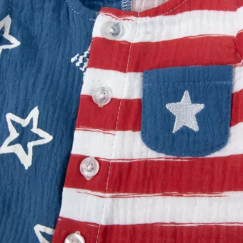 Baby Essentials Americana Boys Sleeveless Romper