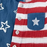 Baby Essentials Americana Boys Sleeveless Romper