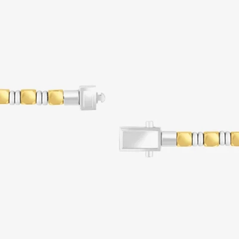 Mens Stainless Steel 8 1/2 Inch Tennis Bracelet