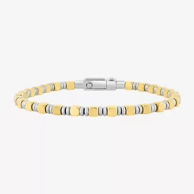 Mens Stainless Steel 8 1/2 Inch Tennis Bracelet