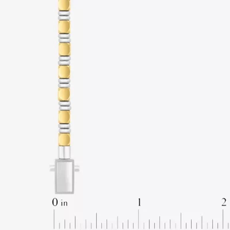 Mens Stainless Steel 8 1/2 Inch Tennis Bracelet