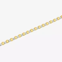 Mens Stainless Steel 8 1/2 Inch Tennis Bracelet