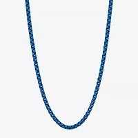 Mens Stainless Steel Inch Box Chain Necklace