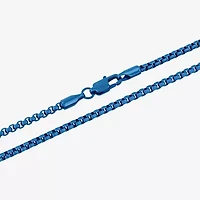 Mens Stainless Steel Inch Box Chain Necklace