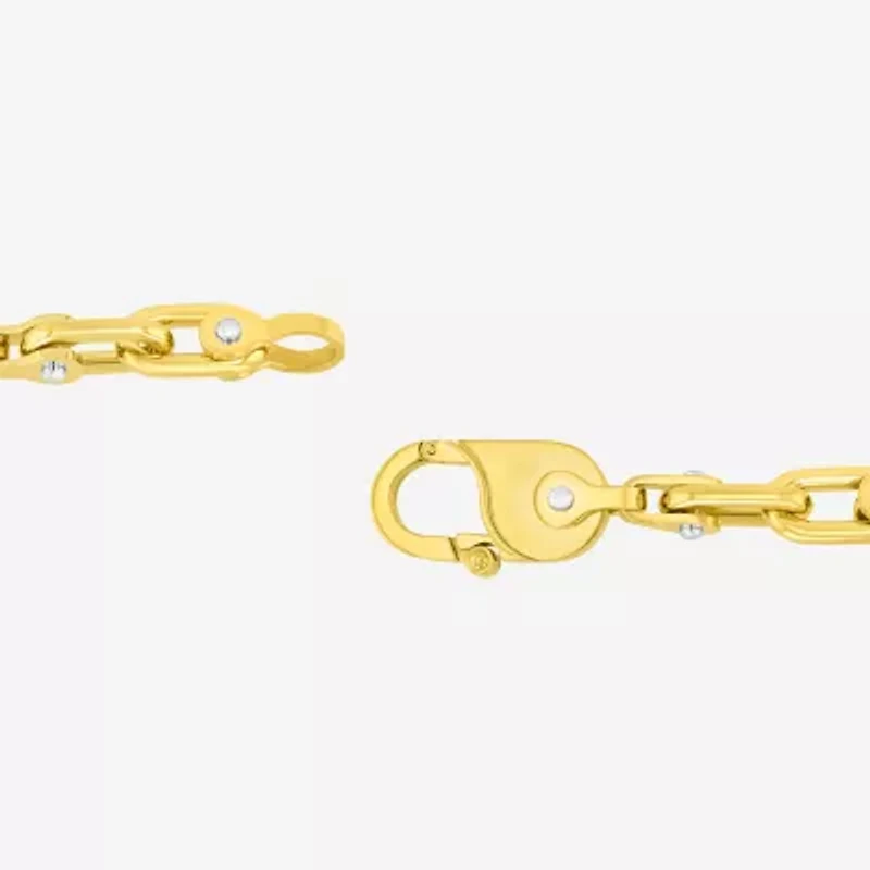 Mens Stainless Steel Solid Chain Bracelet