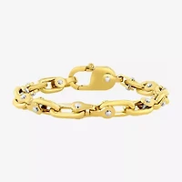 Mens Stainless Steel Solid Chain Bracelet