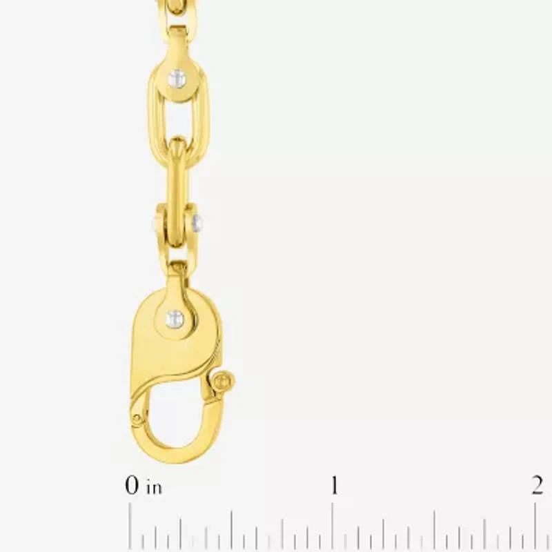 Mens Stainless Steel Solid Chain Bracelet