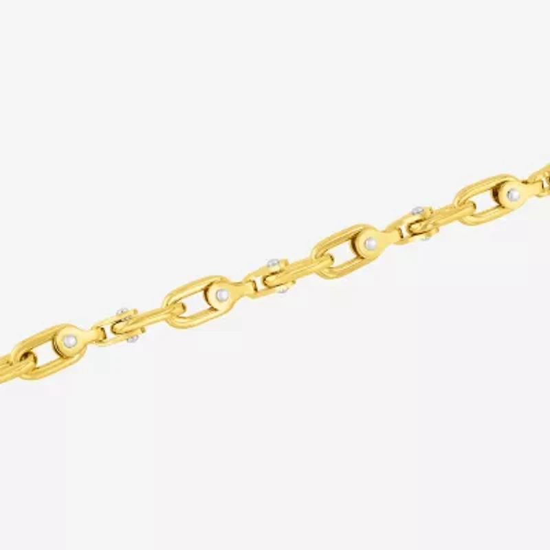 Mens Stainless Steel Solid Chain Bracelet