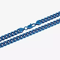 Mens Stainless Steel Inch Curb Chain Necklace