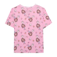 Little & Big Kid Girls Crew Neck Short Sleeve Regular Fit Gabby's Dollhouse Graphic T-Shirt