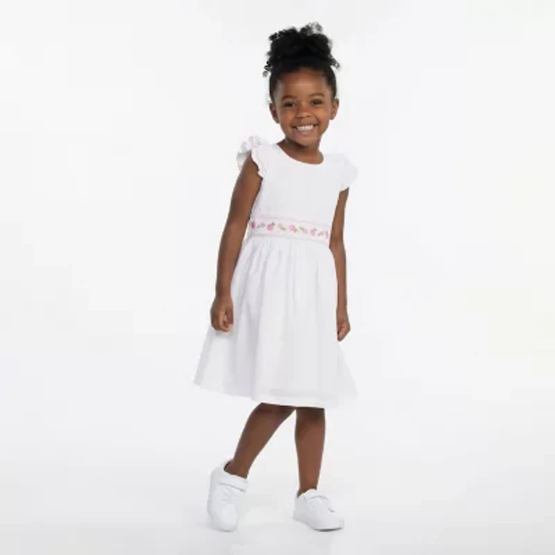 Bonnie Jean Little & Big Kid Girls Short Sleeve Ruffled A-Line Dress