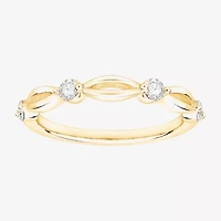 (F / Vs2) Womens 2.5MM 1/4 CT. T.W. Lab Grown White Diamond 10K Gold Wedding Band