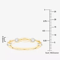 (F / Vs2) Womens 2.5MM 1/4 CT. T.W. Lab Grown White Diamond 10K Gold Wedding Band