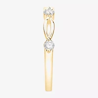 (F / Vs2) Womens 2.5MM 1/4 CT. T.W. Lab Grown White Diamond 10K Gold Wedding Band