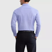 Van Heusen Everyday Defense Stain Shield Fitted Mens Modern Fit Stretch Fabric Wrinkle Free Long Sleeve Dress Shirt