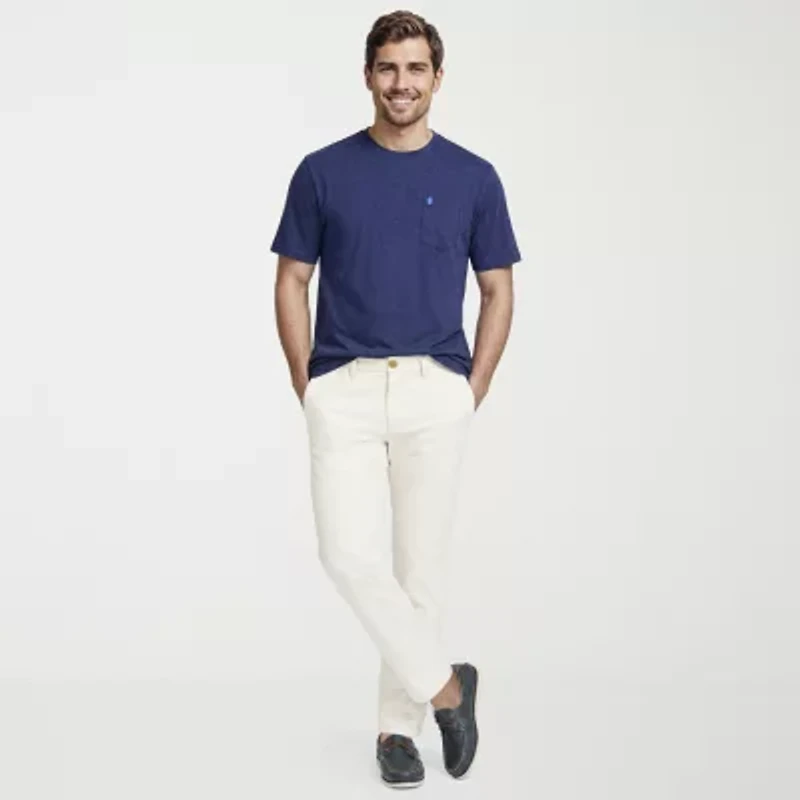 IZOD Saltwater Soft Wash Mens Crew Neck Short Sleeve T-Shirt