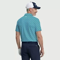 IZOD Swingflex Elite Fashion Print Mens Classic Fit Short Sleeve Polo Shirt