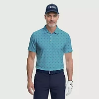 IZOD Swingflex Elite Fashion Print Mens Classic Fit Short Sleeve Polo Shirt