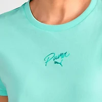 PUMA Womens Crew Neck Short Sleeve Active T-Shirt