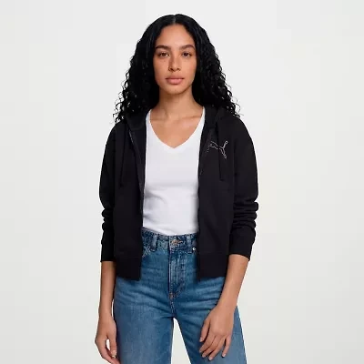 PUMA Womens Long Sleeve Zipper Active Hoodie