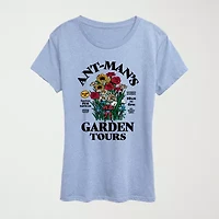 Garden Tours Womens Crew Neck Short Sleeve Classic Fit Ant Man Graphic T-Shirt