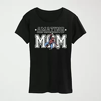 Amazing Mom Womens Crew Neck Short Sleeve Classic Fit Spiderman Graphic T-Shirt