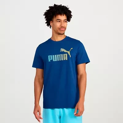 PUMA Mens Crew Neck Short Sleeve Regular Fit Graphic T-Shirt