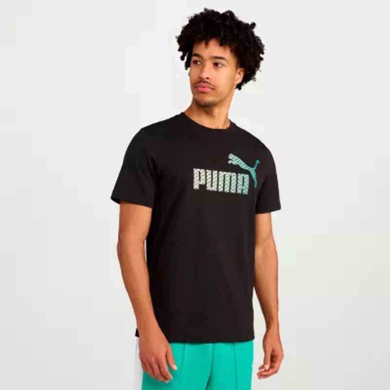 PUMA Mens Crew Neck Short Sleeve Regular Fit Graphic T-Shirt