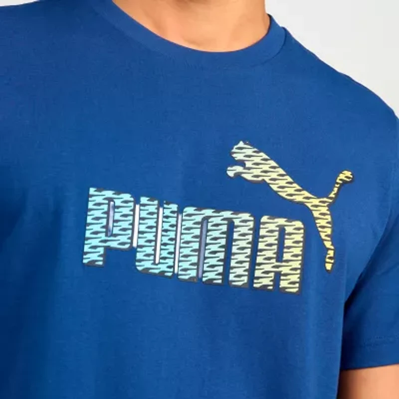 PUMA Mens Crew Neck Short Sleeve Regular Fit Graphic T-Shirt